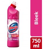 Glorix Toiletreiniger bleek roze bloem