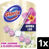 Glorix Aroma luxury toilet block pink jasmine and elderflower