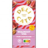 Delicata Pure chocolade reep met walnoten en vijgen