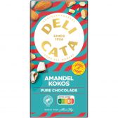 Delicata Pure chocolade reep met amandel en kokos