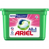 Ariel Alles in 1 pods vloeibare wasmiddel capsules frisse sensatie