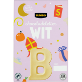 Jumbo Chocoladeletter Wit B