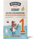 Biobim Lac ekobaby biologische zuigelingenvoeding 1 melkpoeder (vanaf 0 maanden)