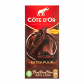 Cote d'Or Bon bon bloc extra dark chocolate tablet with truffle and cocoa