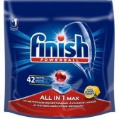 Finish All-in-1 max powerball lemon dish washing tabs