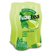 Fuze Tea Groene thee niet bruisend limoen minze pet