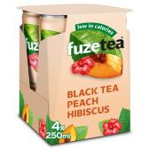 Fuze Tea Zwarte thee niet bruisend perzik hibiscus blik