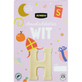 Jumbo Chocoladeletter Wit H