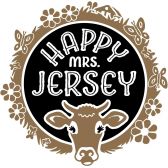 Happy Mrs. Jersey Pink's Enjoy matured organic Jersey cheese