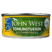 John West Tona pieces in sunflower oil MSC