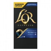 L'Or Espresso ristretto decaffeinato koffiecups