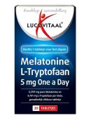 Lucovitaal Melatonine L-tryptofaan 5 mg tabletten