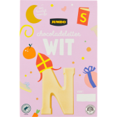 Jumbo Chocoladeletter Wit N