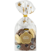 Christmas chocolate wreath milk dark and white
