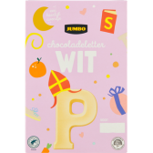 Jumbo Chocoladeletter Wit P