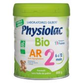 Physiolac Organic anti-reflux AR 2 baby formula (vanaf 6 tot 12 maanden)