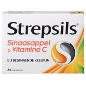 Strepsils Sinaasappel en vitamine C zuigtabletten klein