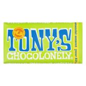 Tony's Chocolonely amandel & zeezout puur 51%