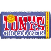 Tony's Chocolonely donkere melkchocolade pretzel toffee 