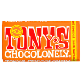 Tony's Chocolonely melk, zeezout en karamel chocolade reep