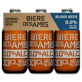 Biere des Amis Blond alcoholvrij bier