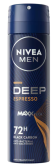 Nivea Deep black carbon espresso 48h anti-transpirant deo spray for men (only available within the EU)