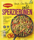 Maggi Snap beans satay sauce day dish