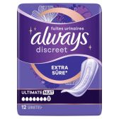 Always Discreet plus maxi night sanitary pads for urine loss