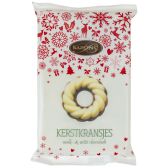 Baronie kerstkransjes double melk/wit  150 GRM