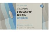 Leidapharm paracetamol zetpillen 120Mg (10 stuks)