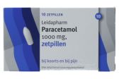 Leidapharm paracetamol zetpillen 1000Mg (10 stuks)