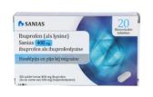 Sanias ibuprofen lysine 400Mg (20 tablets)