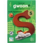 Chocoladeletter S melk/noot  (135 gram)
