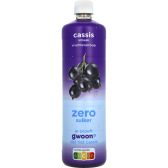 Gwoon Vruchtensiroop Cassis 0% Suiker (750 ml)
