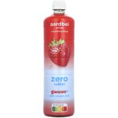 Gwoon Vruchtensiroop Aardbei 0% Suiker (750 ml)