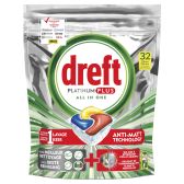 Dreft Platinum plus vaatwascapsules groot