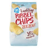 Albert Heijn Zeezout ribbelchips 35% minder vet