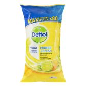 Dettol Citrus cleaning wipes power and fresh