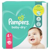 Pampers Baby dry size 4+ diapers carry pack