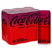 Coca Cola Suikervrij kersen 6-pack