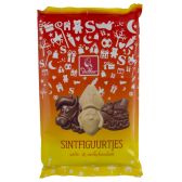 De Heer Sintfiguren melk en wit (150 gram)