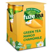 Fuze Tea Groene thee niet bruisend mango kamille (4 x 250 ml)