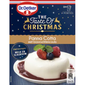 Dr. Oetker Panna Cotta met Bosvruchtencoulis Mix voor Kerst Dessert (109 gram)