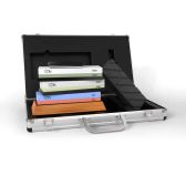 Complete wetsteen set van 6 grofheden â€“ Dubbelzijdige slijpsteen set met luxe koffer en grote vlaksteen (18x6x3CM) â€“ voor het slijpen van messen - VDN