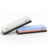 Luxe Dubbelzijdige Wetsteen Slijpsteen set 2000 5000 van Edelkorund (18x6x3 CM) met E-book voor slijpen van messen e.d. - VDN